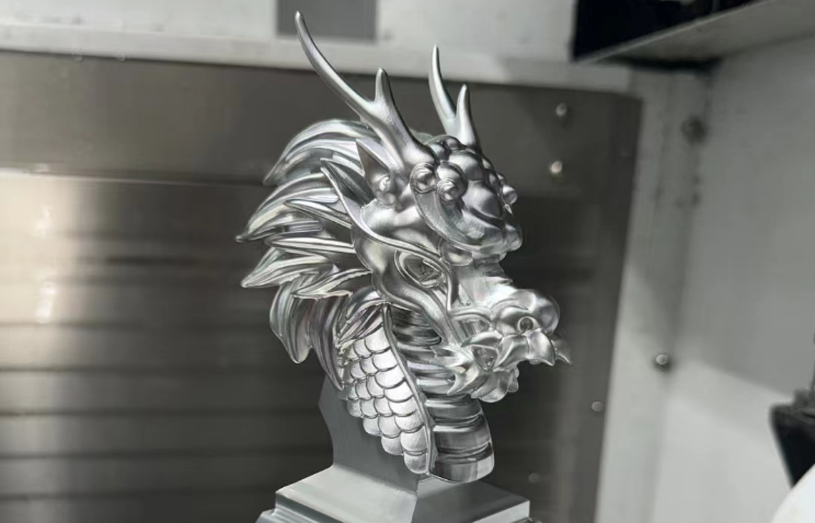 非標(biāo)定制：五軸龍首擺件實拍，鎮(zhèn)宅招財